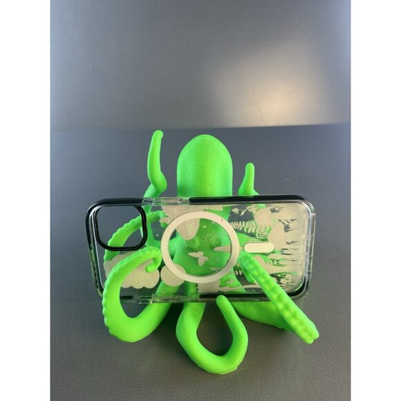 3D Printed Octopus Phone Holder Terrarium Aquarium Desk Decor Nautical - Picture 8 of 9